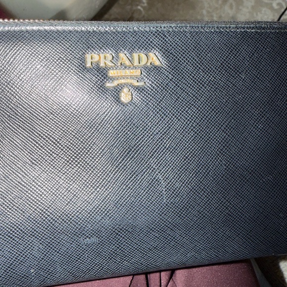 Prada Saffiano Leather Wallet - Black - Picture 3 of 8